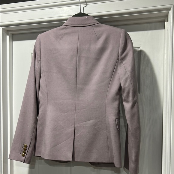 J. Crew Purple Lilac Grey Schoolboy Blazer with Notched Lapels Gold Buttons - Picture 7 of 7